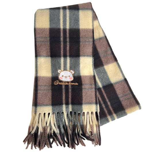 刺繍フリースマフラー『ゲスくま