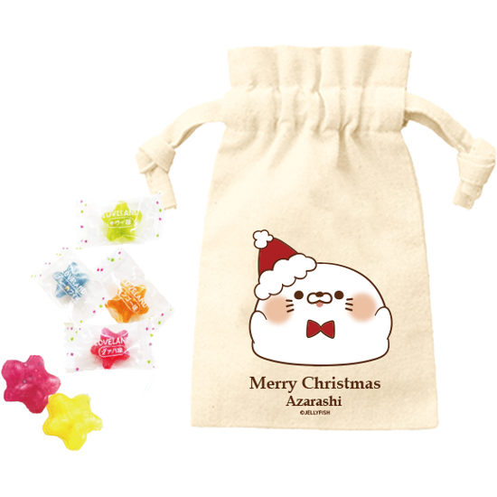 キャンディ入りコットン巾着ポー