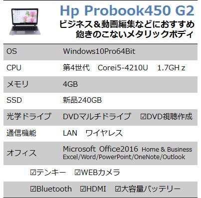 中古ノートパソコン マイクロソフト オフィス付き 美品 HP