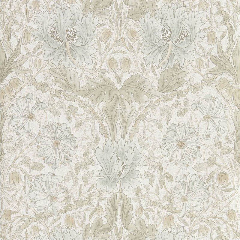 Pure Honeysuckle & Tulip / 216526 / Pure Morris North Wallpapers / Morris&Co.