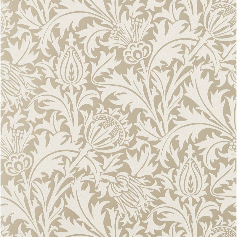 Pure Thistle (Beaded) / 216548 / Pure Morris North Wallpapers / Morris&Co.