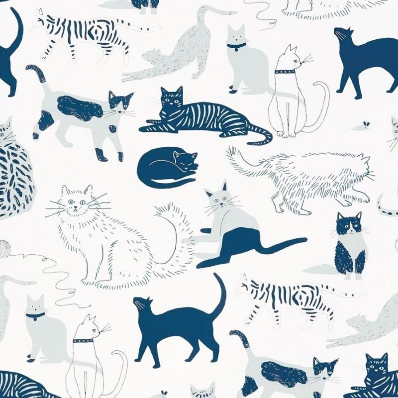 Cat's Meow (Blue) / JRO-065 / Julia Rothman / Hygge & West