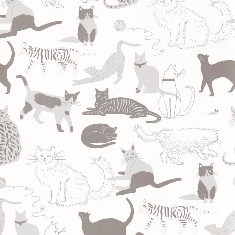 Cat's Meow (Gray) / JRO-067 / Julia Rothman / Hygge & West