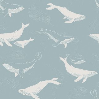 Whales / 7453 / Newbie Wallpaper / Borastapeter