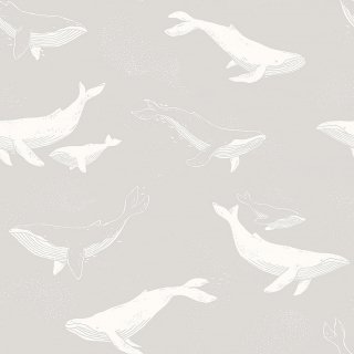 Whales / 7452 / Newbie Wallpaper / Borastapeter