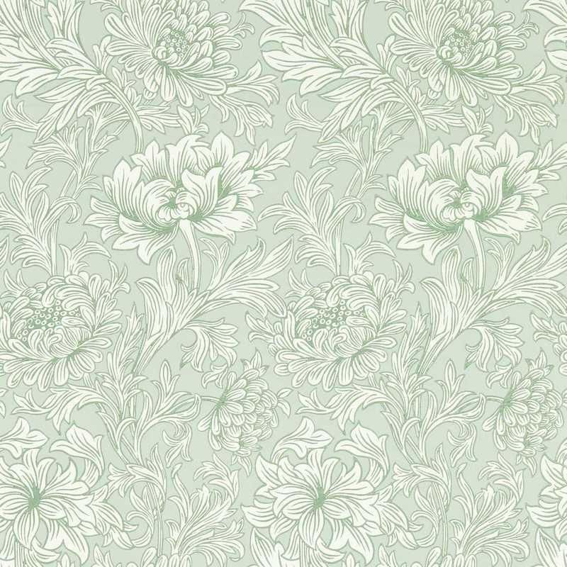 Chrysanthemum Toile / 217069 / SIMPLY MORRIS Wallpapers