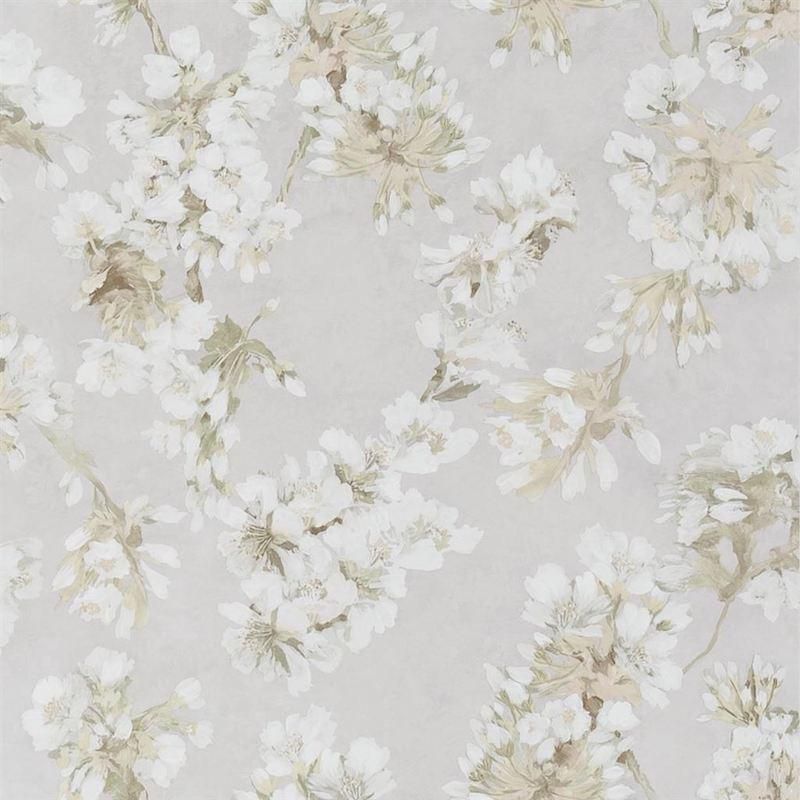 Fleur d Assam Pearl / PDG1148/01 / Porcelaine de Chine Wallpapers / Designers Guild