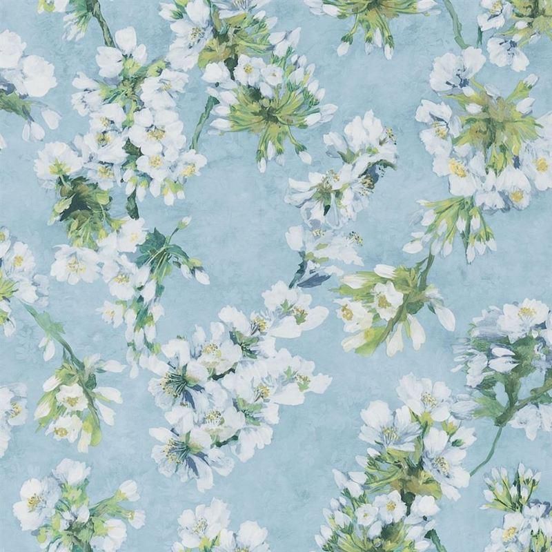 Fleur d Assam Sky / PDG1148/06 / Porcelaine de Chine Wallpapers / Designers Guild