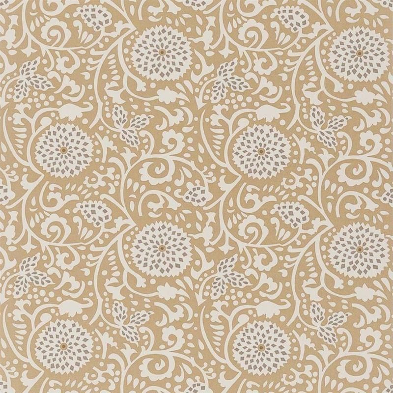 Shaqui Gold / PDG1147/04 / Porcelaine de Chine Wallpapers / Designers Guild