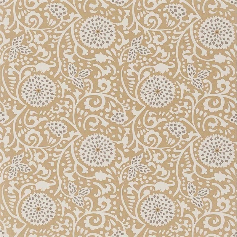 Shaqui Gold / PDG1147/04 / Porcelaine de Chine Wallpapers / Designers Guild