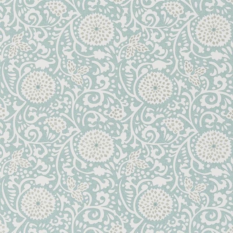 Shaqui Eau de Nill / PDG1147/03 / Porcelaine de Chine Wallpapers / Designers Guild