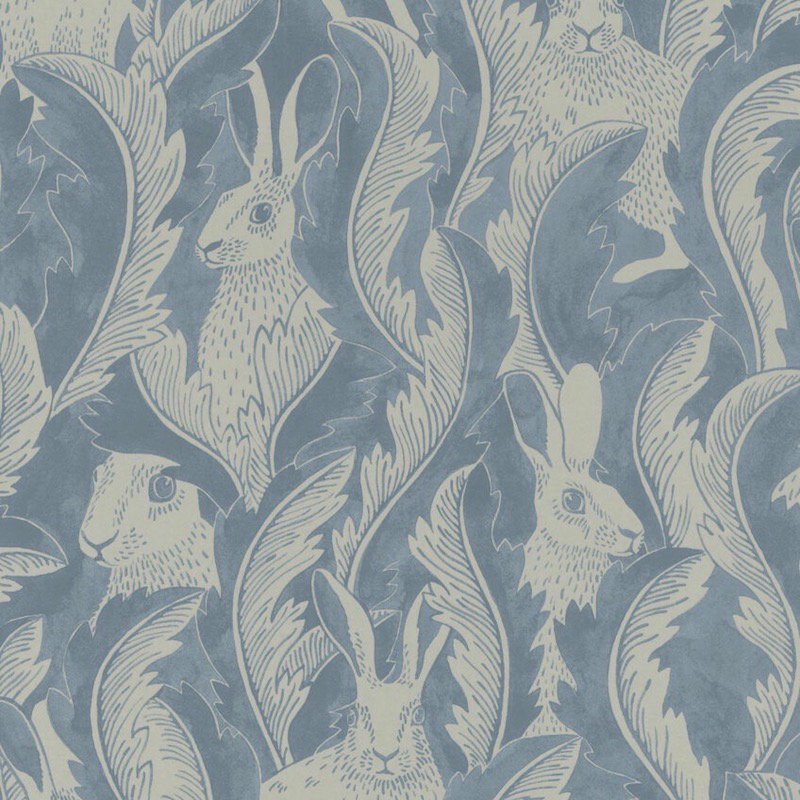 【新色】Hares in hiding (Smokey Blue) / 03-54 / VOL.1 / Långelid/vonBrömssen