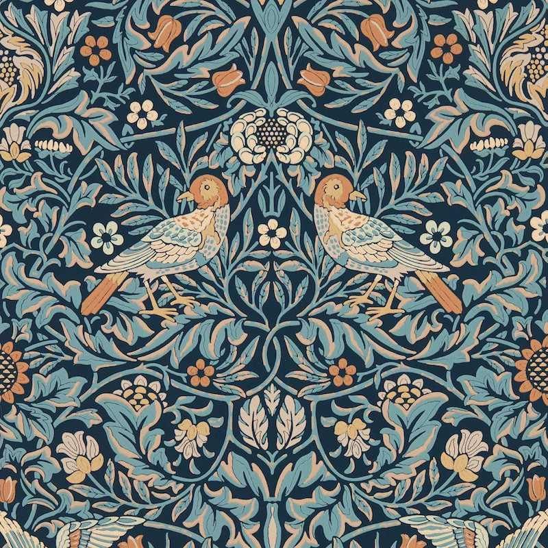Bird / 217193 / Emery Walker's House Wallpaper Collection / Morris&Co.
