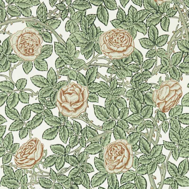 Rambling Rose / 217208 / Emery Walker's House Wallpaper Collection / Morris&Co.