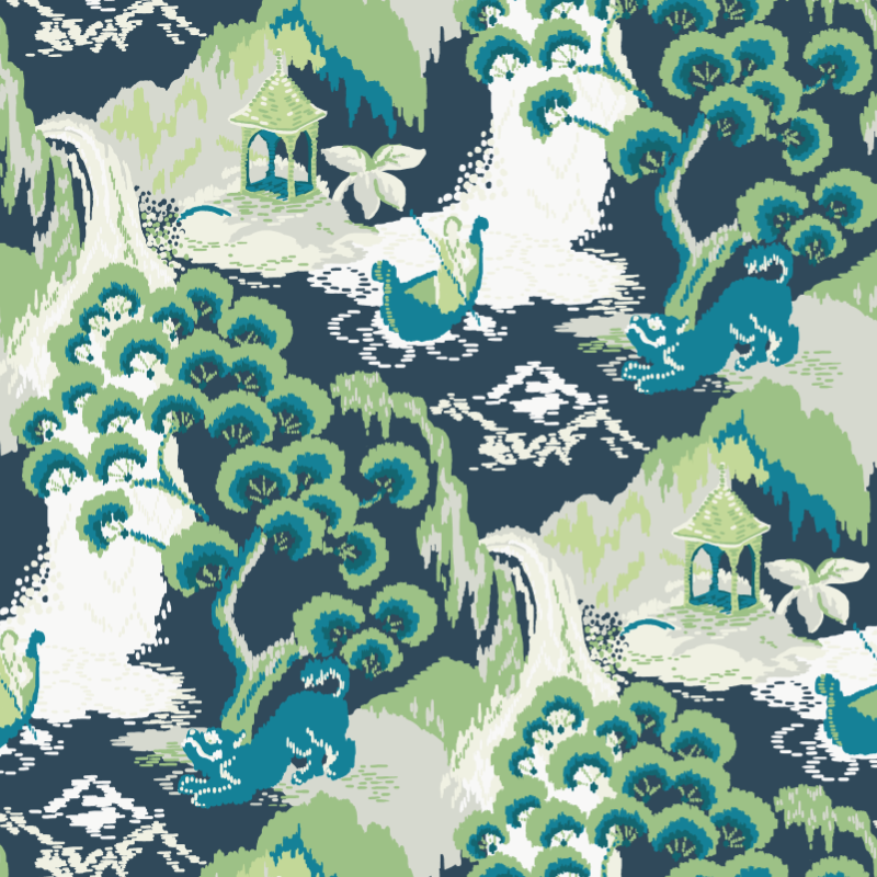 Old Peking / Jungle Green /  Madcap Cottage