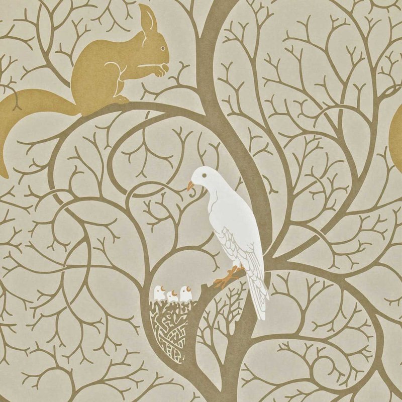 Squirrel & Dove / DVIWSQ101 / Water Garden / Sanderson