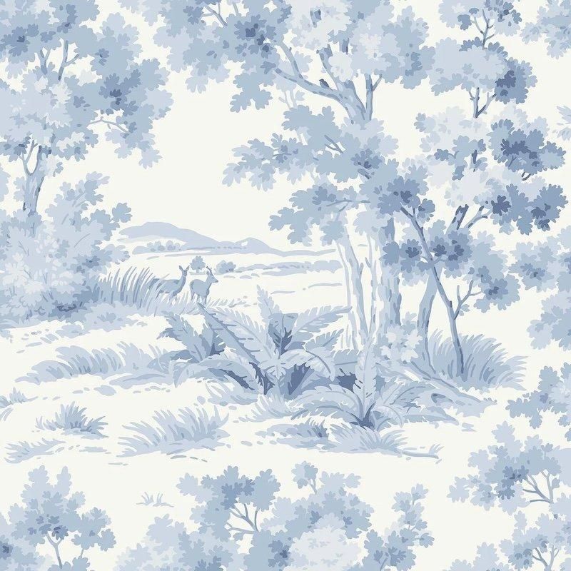 Countryside Morning / 6142 / Blue & White / Borastapeter