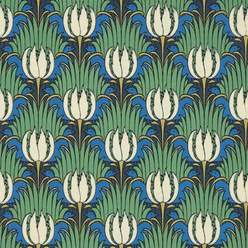 Tulip &Bird / 510016 / BEDFORD PARK WALLPAPERS / Morris&Co.