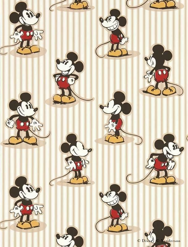 Mickey Stripe / 217273 / DISNEY HOME X SANDERSON WALLPAPERS / Sanderson