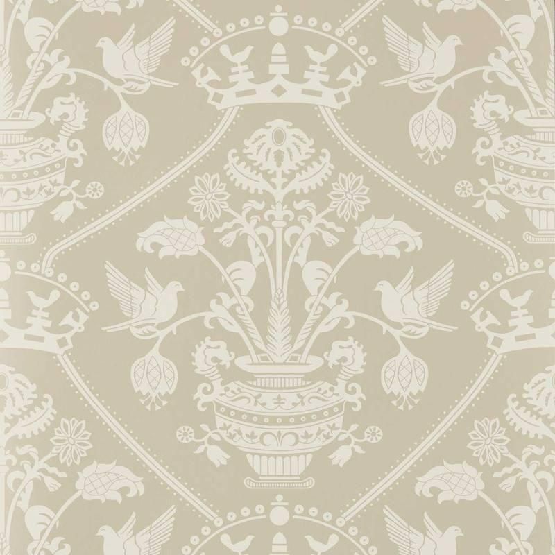 Highgrove Damask / 217503 / Highgrove by Sanderson Wallcoverings / Sanderson