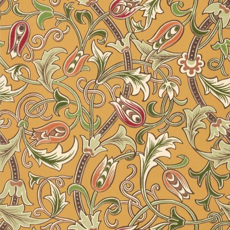 Scrolling Tulip / 217564 / The Unfinished Works Wallpapers / Morris&Co.
