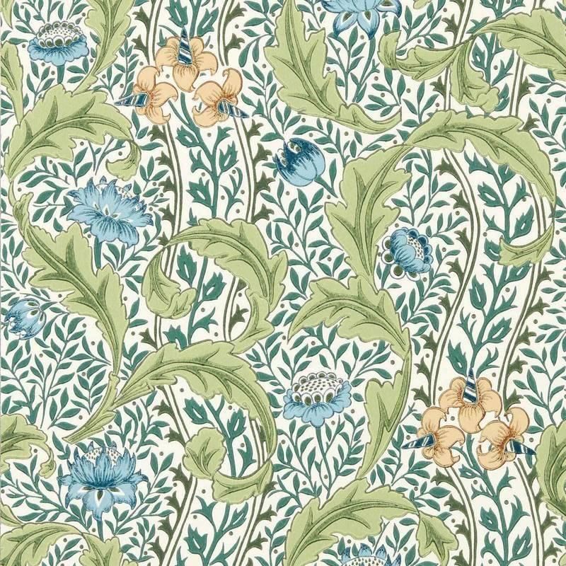 Wild Tulip & Vine / 217577 / The Unfinished Works Wallpapers / Morris&Co.