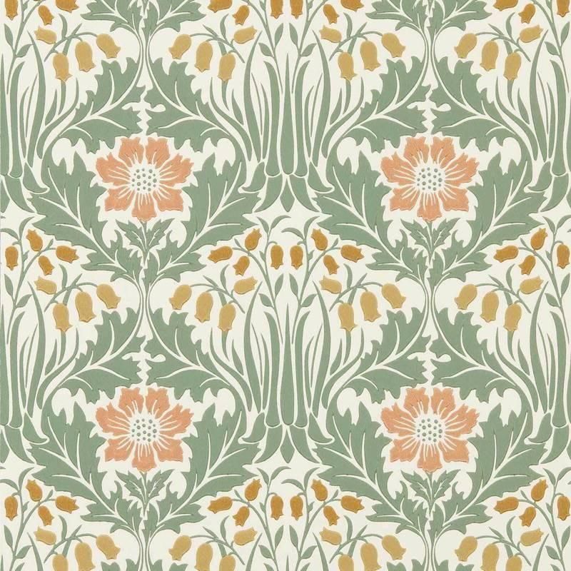 Woodbell & Anemone / 217573 / The Unfinished Works Wallpapers / Morris&Co.