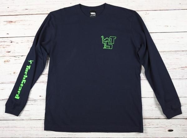 TS Cutout Logo Long Sleeve Tee ネイビー/ライムグリーン TS Cutout Logo Long Sleeve Tee ネイビー/ライムグリーン