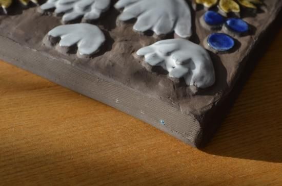 Jie Gantofta/ジィガントフタ○陶板○ひまわりの花 スウェーデン製 NO