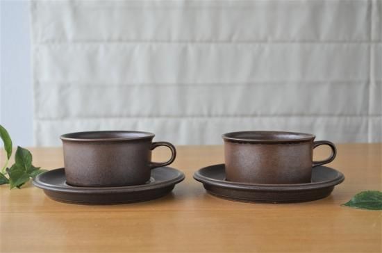 ARABIA/アラビア○RUSKA/ルスカ○ティーカップ＆ソーサー2客セット 