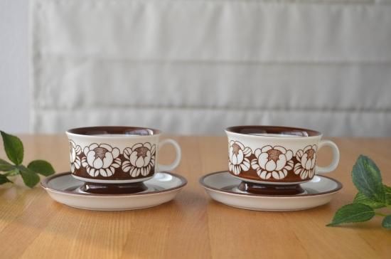 ARABIA/アラビア○KATRILLI/カトリーリ○デミタスカップ＆ソーサー2客