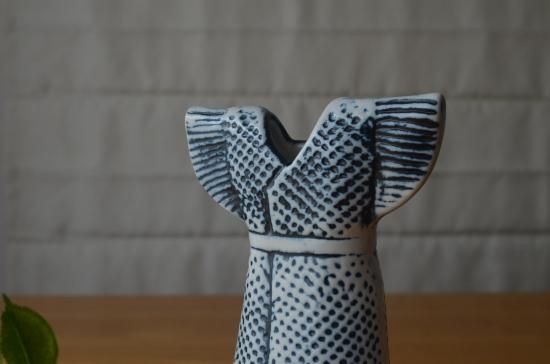 希少●リサラーソン ワードローブ/ドレス/ロールストランド製　花瓶 ベース 花器 希少○リサラーソン ワードローブ dress/ドレス RORSTRAND