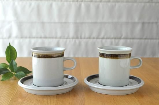 ARABIA/アラビア○karelia/カレリア コーヒーカップ&ソーサー2 ARABIA/アラビア○karelia/カレリア コーヒーカップ&ソーサー2