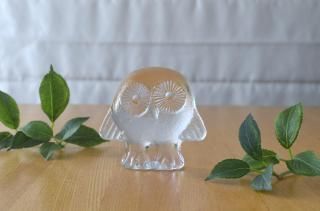  Krona/ロイヤルクロナ●リサラーソン●ガラス オブジェ●ふくろう Royal Krona/ロイヤルクロナ○リサラーソン○ガラス オブジェ
