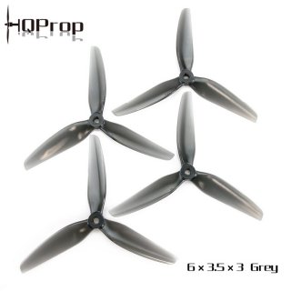HQ Durable Prop 6X3.5X3 (2CW+2CCW)-Poly Carbonate-POPO ライト グレー