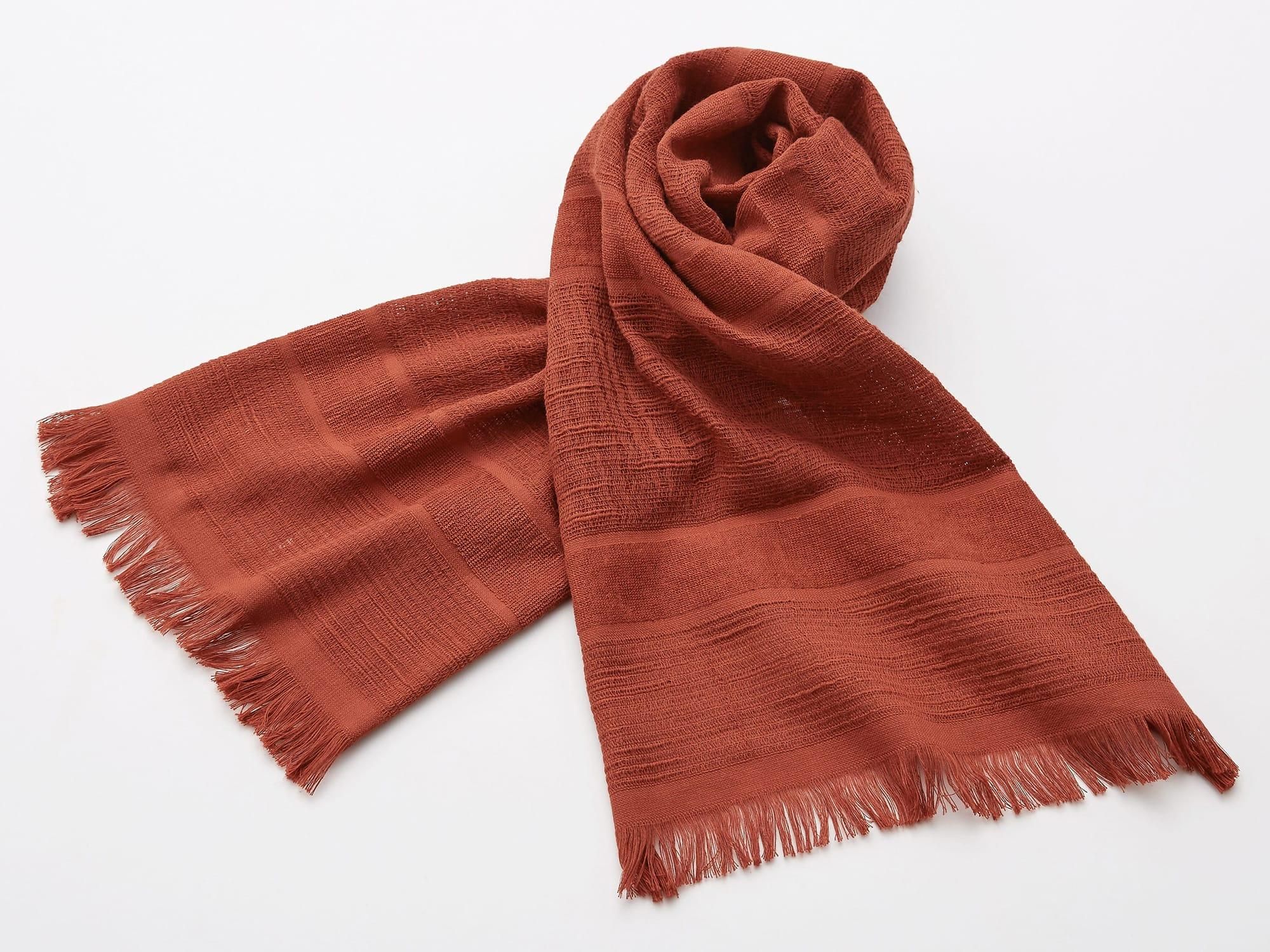 今治マフラー オリジナル ｜7｜レンガ - みやざきタオル｜今治