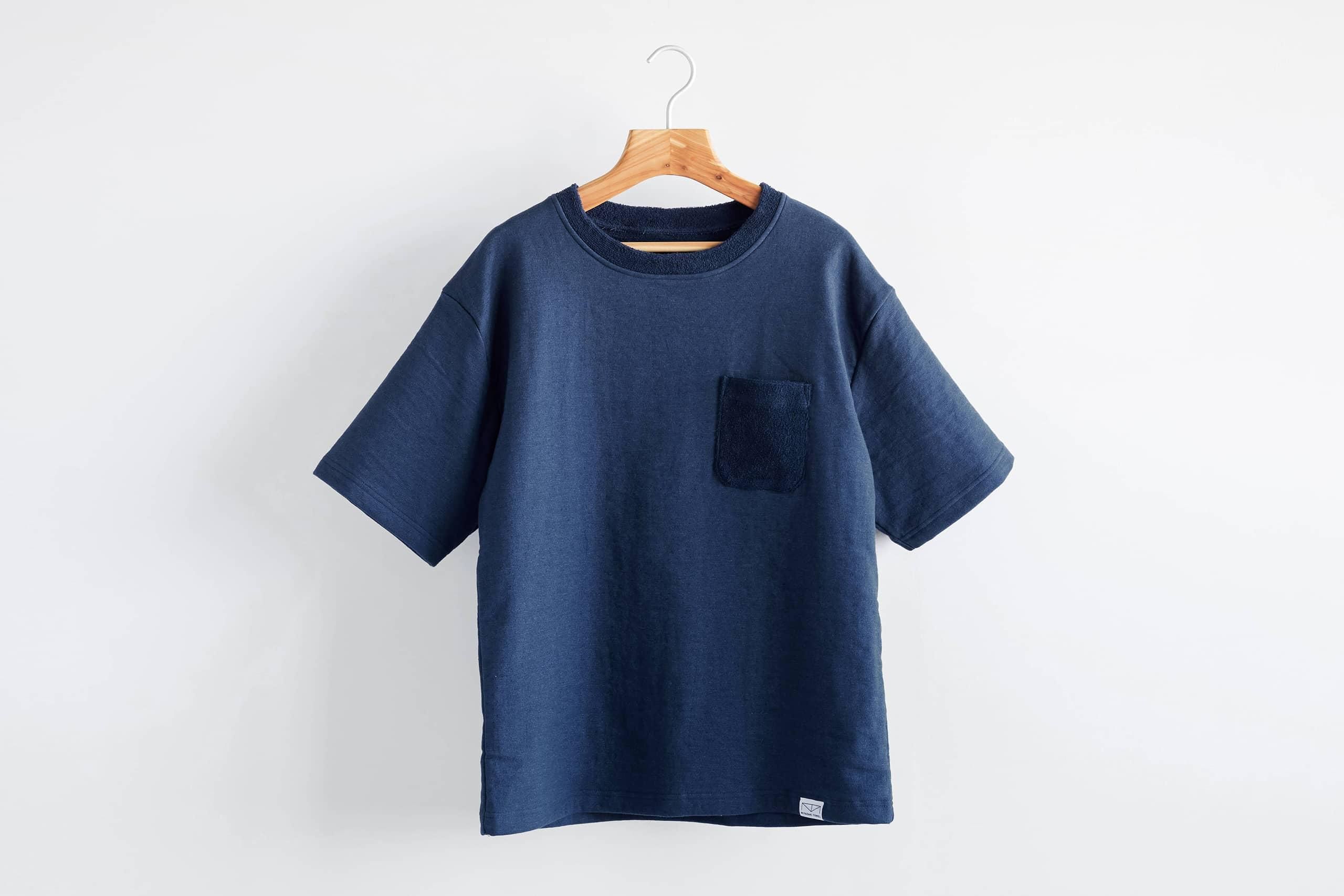 みやざきタオルの「いまばりタオルTシャツ」やさしいネイビー