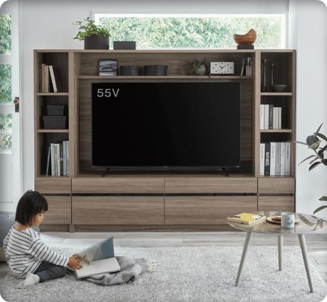 テレビすきまくん LSD:1cm間隔でオーダーできるリビング・テレビ収納家具