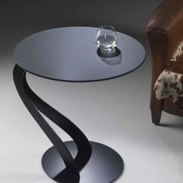 イタリア家具メーカpezzaniから直輸入 楕円サイドテーブル フロスト