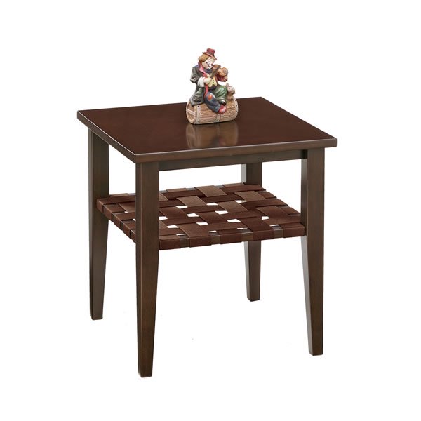 木製リビングテーブル(ダーク色 幅45x奥行45 マイアン材/MDF)|レックス