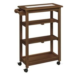 木製スリムキッチンワゴン/天板タイルトップ ナチュラル色 WA 木製スリムキッチンワゴン/天板タイルトップ ナチュラル色 WA