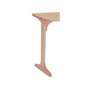 楓の森メープル無垢材ダイニングテーブル １本脚/2組 KML-792(KNAナチュラル色 テーブル高さ72cm)