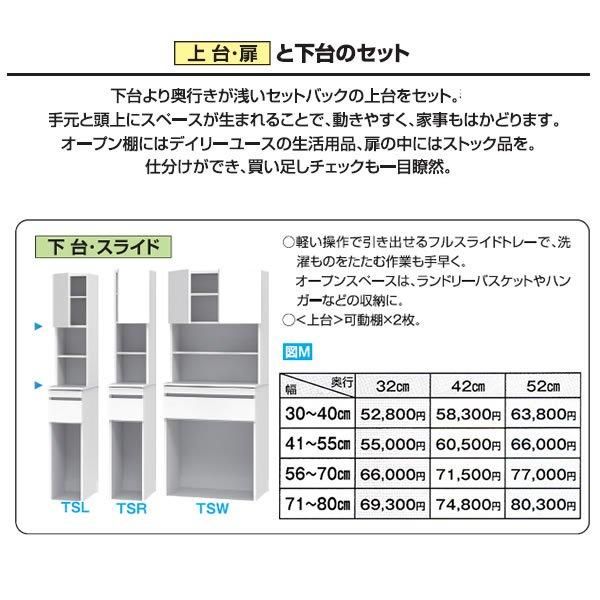サニタリーすきまくんSNK ランドリー収納 上台・扉＋下台