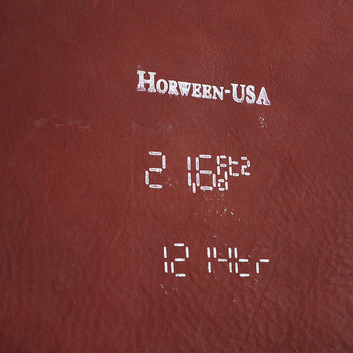 HORWEEN LEATHER COMPANY CALICO SUEDE RUST 詳細画像3