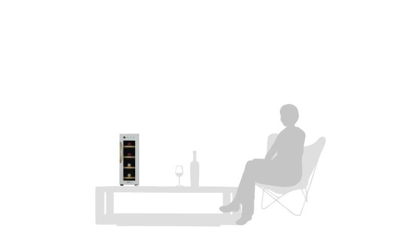 ワインセラーCE-4W-W | 4本収納デバイスタイル | WINE CELLER