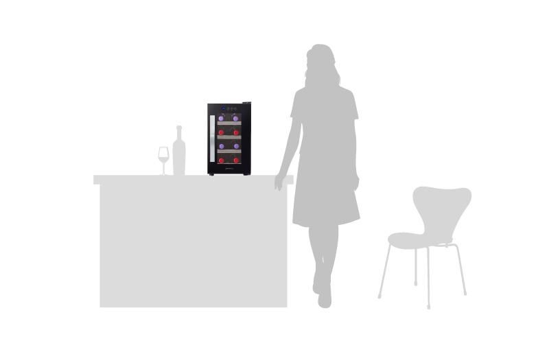 【未使用品】ワインセラー 8本用 CG-P8S-K ワインセラー デバイスタイル | WINE CELLAR deviceSTYLE