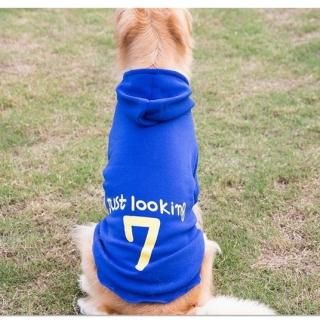 【花梟】大型犬 二足 スエット フード付きトレーナー 【即納】【6XLサイズ】 秋,冬,春 【ブルー】 ドッグウェア 犬用品 ペットグッズ お買得Sale品 送料無料 tk-pt30022