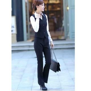 【花梟】ベスト ジレ OLオフィスウェア【即納】【ネイビー/サイズ:LL(XL)】オフィス 制服 お買得Sale品 送料無料 tk-sy1060