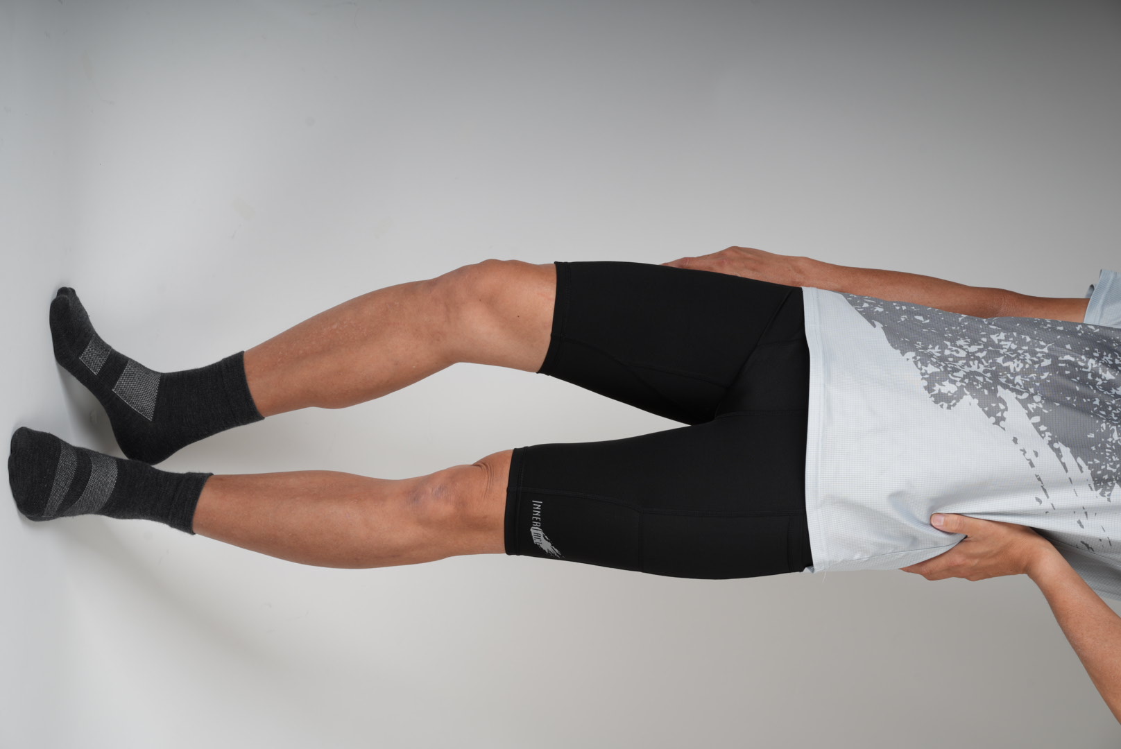 6-Pockets running tights Semi-long