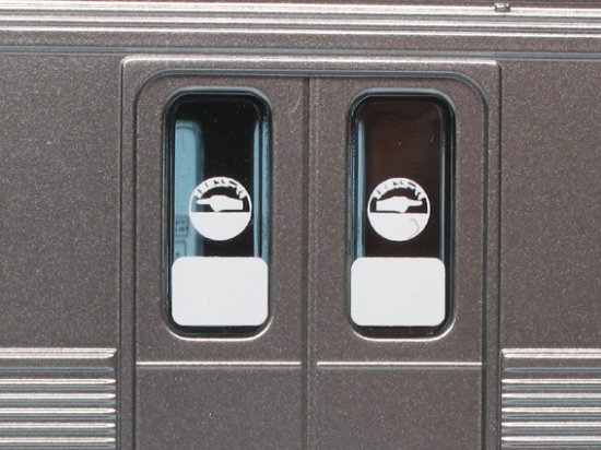 TTL8032-35 【1/80】ドア注意表示#5　東急B：80年代／四角＋丸指さし - 鉄道模型　トレジャータウン